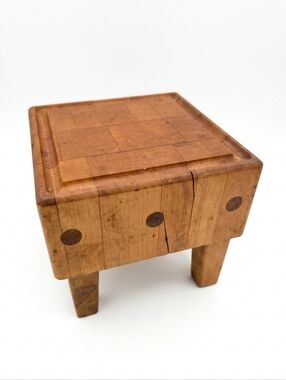 Vintage ADAMS CO. End-Grain Maple Butcher Block Countertop Island Cutting Board